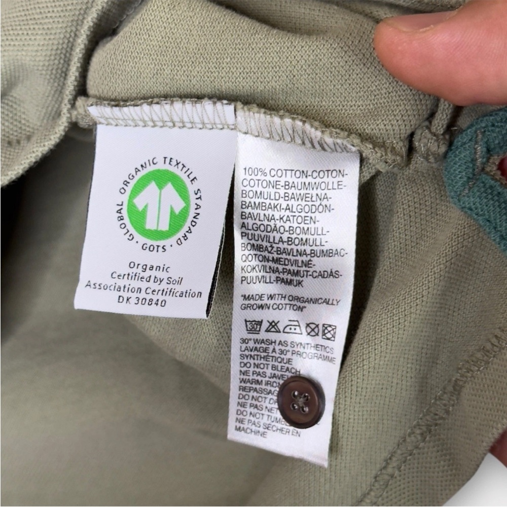 Paul Smith Olive Green Logo Polo Shirt View 4